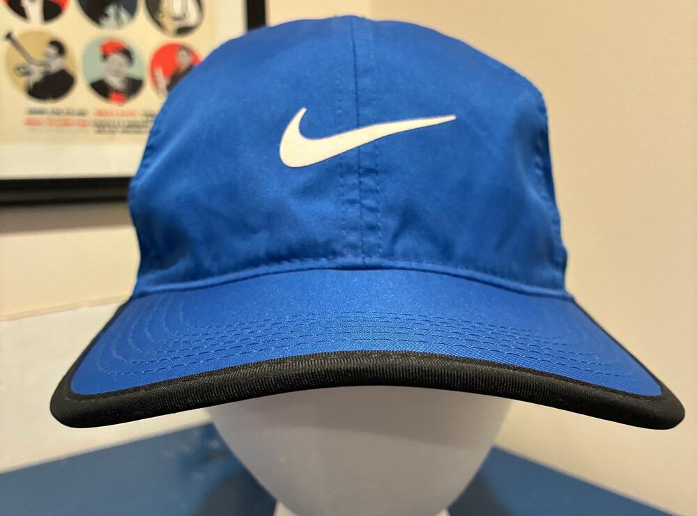 Nike Featherlite Dri-Fit Royal Blue Athletic Hat OSFM Tennis Running Golf Cap